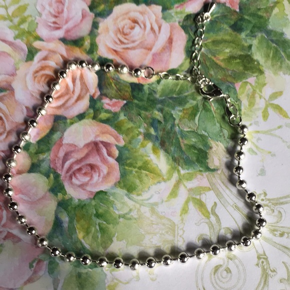 New! Sterling Silver Beaded Anklet - Picture 3 of 8